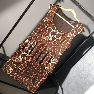 Cheetah Peplum dress.